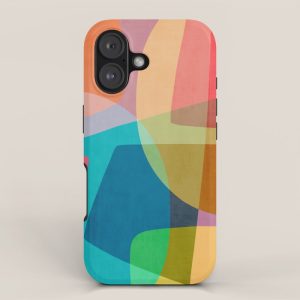 Colorful Modern Abstract Vibrant Colors iPhone Case