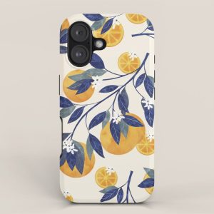 Mediterranean orange branch iPhone Case