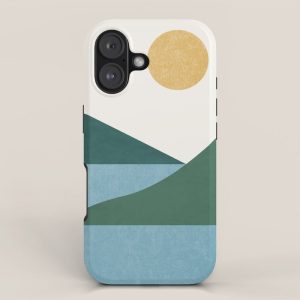 Sunny Lake - Abstract Landscape iPhone Case