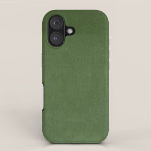 Sage Green Velvet texture iPhone Case