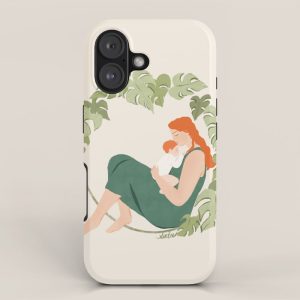 Maternal Bond (Red) iPhone Case