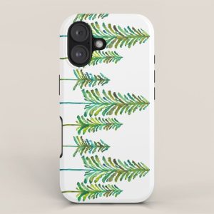 Pine Trees - Green Palette iPhone Case