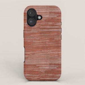 Old Market Textile in Faded Terracotta iPhone Case