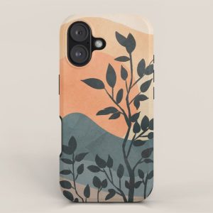 Orange Rising Sun iPhone Case