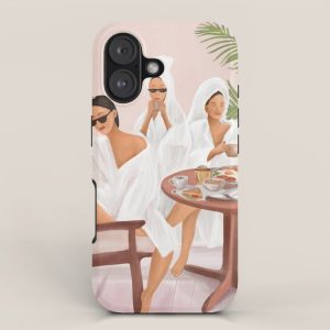 Weekend morning with friends iPhone Case