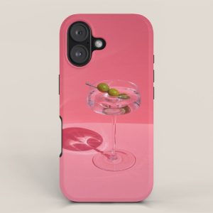 Hot Pink Martini iPhone Case