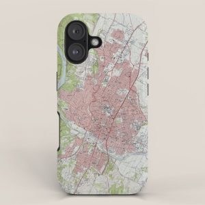 Vintage Map of Austin Texas (1955) iPhone Case