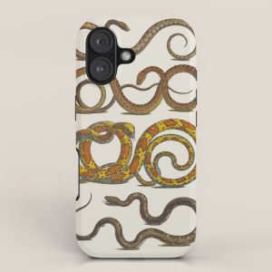 Albertus Seba Snakes Illustration iPhone Case