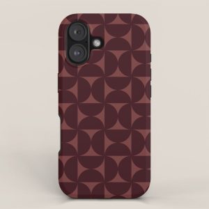 Bauhaus Mid Century Modern Geometric Pattern VII iPhone Case