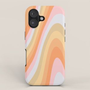 Wavy 70s Art iPhone Case