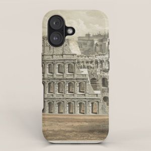 Vintage Illustration of The Roman Colosseum (1872) iPhone Case