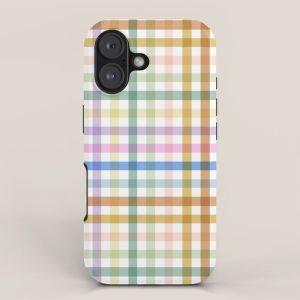 Rainbow Check Bliss iPhone Case