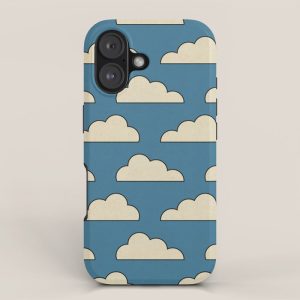 Cartoon Clouds iPhone Case