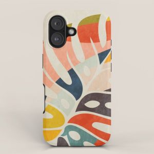 shape leaf modern mid century iPhone Case