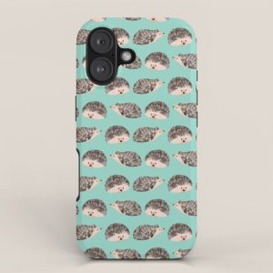 Hedgehog Turquoise iPhone Case