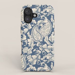 Vintage & Shabby Chic - William Morris Classic Blue Antique Floral iPhone Case