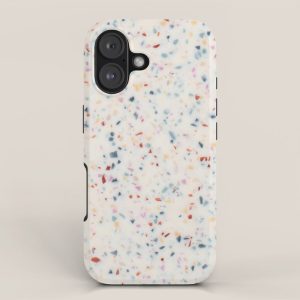 Terrazzo Confetti Print iPhone Case