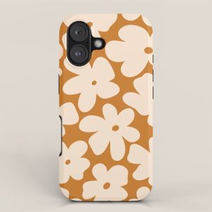 Retro Color Palette - 70's Daisy iPhone Case