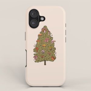 Mushroom Christmas Tree iPhone Case