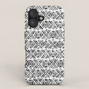 Sonoran Stripe - Black&White iPhone Case