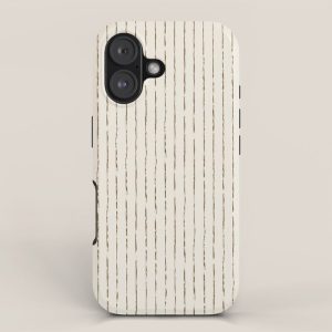 Lines II (Cream Chocolate) iPhone Case