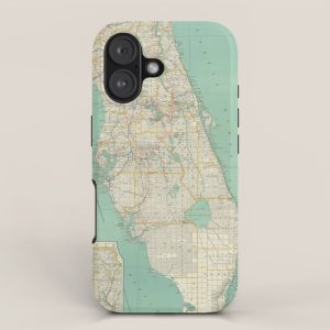 Vintage Florida Map (1916) iPhone Case