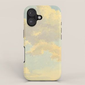 Watercolor Sunrise Clouds Heavenly Pastel Warm Colors iPhone Case