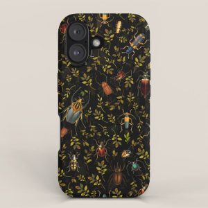 Vintage Mystic Night Beetle And Bugs Dance iPhone Case