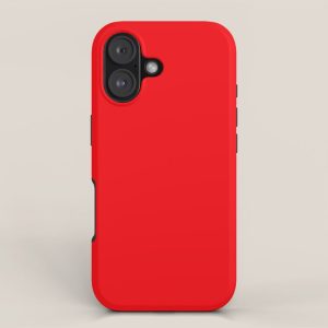 NOW BRIGHT RED SOLID COLOR iPhone Case