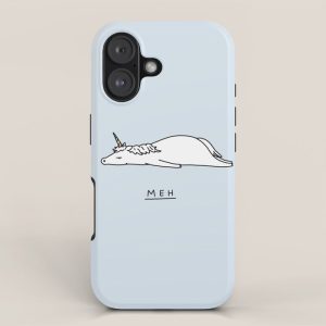 Meh Unicorn iPhone Case