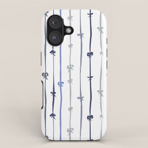 All in a bow - blue iPhone Case