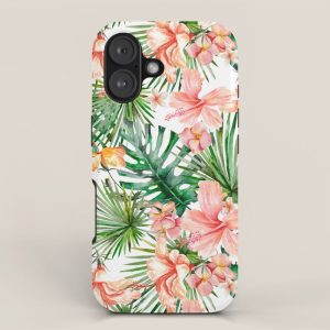 Tropical Jungle Hibiscus Flowers - Floral iPhone Case