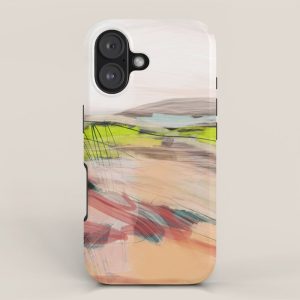landscape in pastel abstract iPhone Case