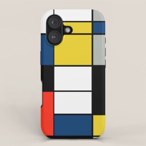 Piet Mondrian - Large Composition A with Black, Red, Gray, Yellow and Blue, 1930 Artwork iPhone Case