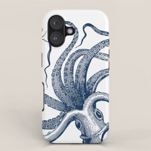 Octopus Navy iPhone Case