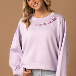 K-State Wildcats Supersoft Waist Length Crew Neck