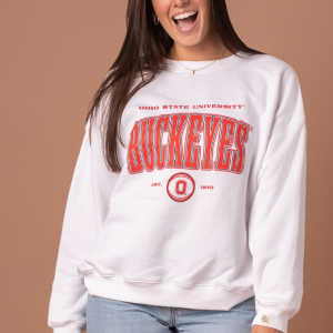 Ohio State University Vintage Oversized Crew Neck