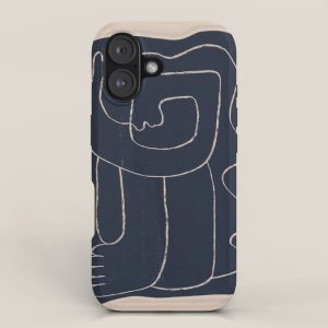 Abstract line art Figure iPhone Case