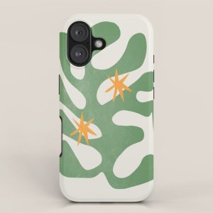 Fern Green Leaf: Matisse Series 01 | Mid-Century Edition iPhone Case