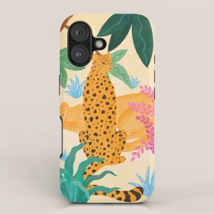 Panthers in Magical Garden iPhone Case