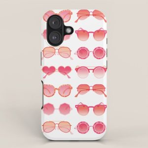 Sunglasses Collection - Pink OmbrÃ© Palette iPhone Case