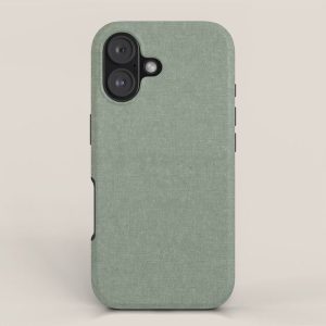 solid woven - sage iPhone Case
