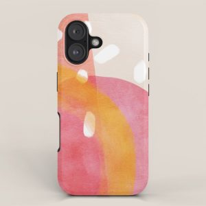 mid century organic shapes spring 21 iPhone Case