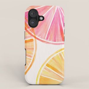 Summer Citrus Party Watercolor iPhone Case