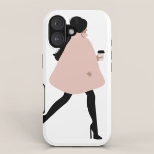 Bubble Coat Illustration by Sabina Fenn iPhone Case