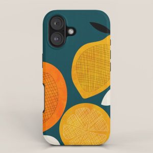 Retro Fruits minimal 2 iPhone Case