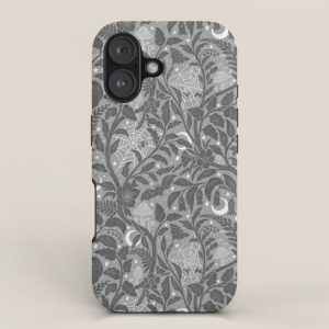 Mysterious Garden - Grayscale iPhone Case