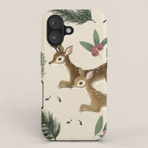 winter deer // repeat pattern iPhone Case