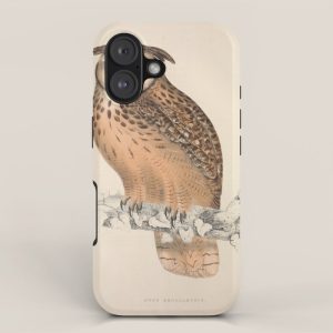 Rock eagle-owl by Elizabeth Gould from "A Century of Birds from the Himalaya Mountains," 1831 iPhone Case