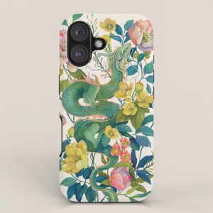 Floral Dragon iPhone Case
